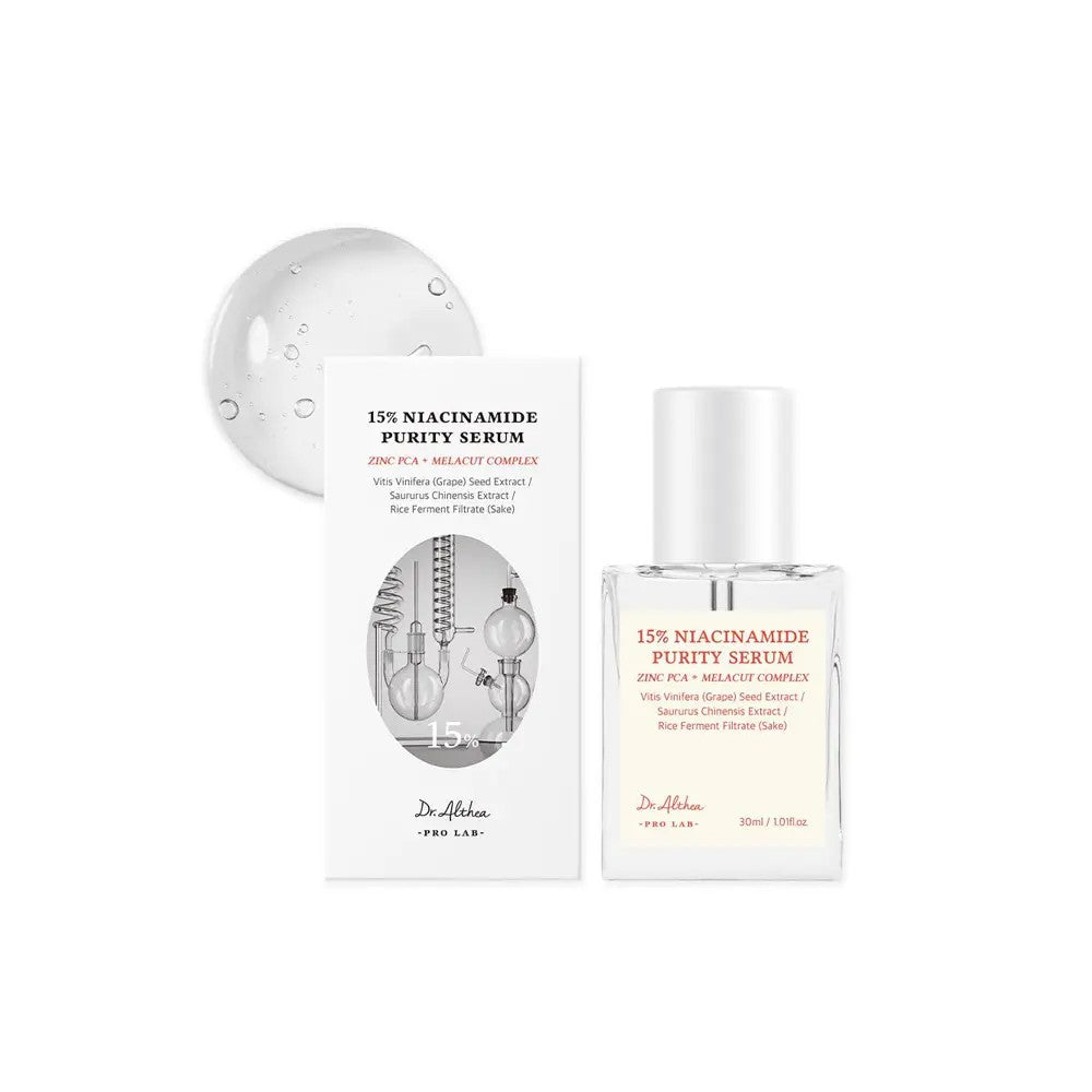 Dr.Althea 15% Niacinamide Purity Serum | Brightening & Pore-Minimizing Face Serum | Vegan Korean Skincare | 30ml Dr.Althea