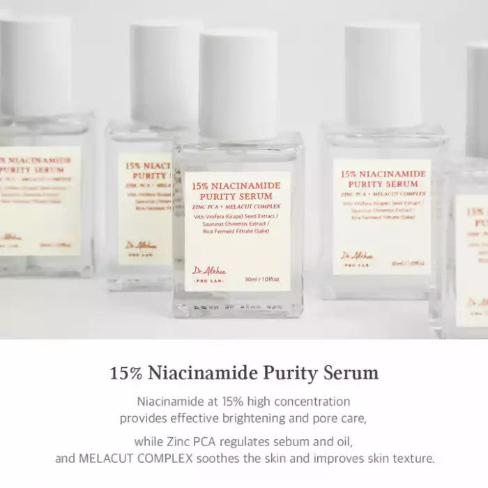 Dr.Althea 15% Niacinamide Purity Serum | Brightening & Pore-Minimizing Face Serum | Vegan Korean Skincare | 30ml Dr.Althea
