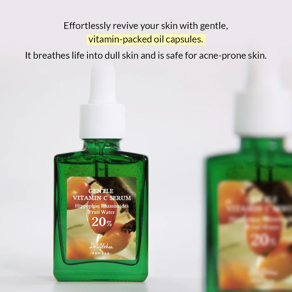 Dr.Althea Gentle Vitamin C Serum | Daily Vitamin C Serum for All Skin Types | Helps Remove Dark Spots & Uneven Skin Tone | Korean Vegan Skincare | 30ml Beauty Matters