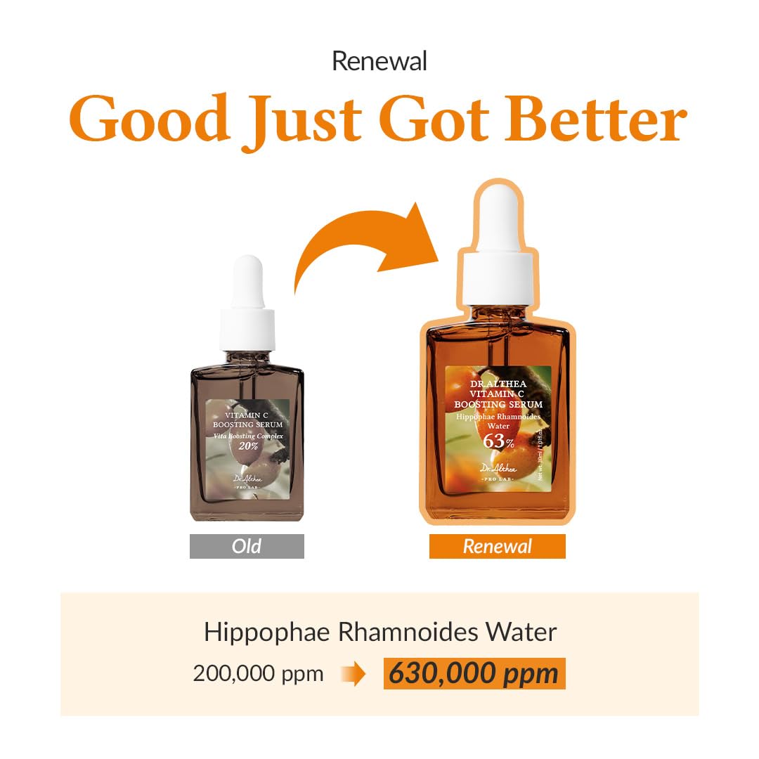 Dr.Althea Vitamin C Boosting Serum, Skin Care, Even Skin Tone, Vegan, Korean Skincare, 30 ml Dr.Althea