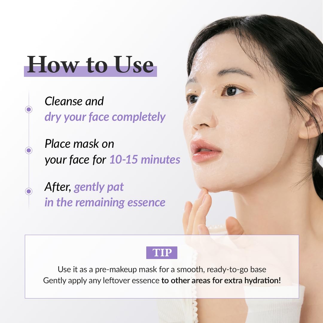 Dr. Althea Jelly Seal Dewy Mask | Hydrating & Radiance Boosting Sheet Mask with PhytoPDRN Lotus | Vegan Korean Skincare | 28g x 4 Sheets Dr.Althea