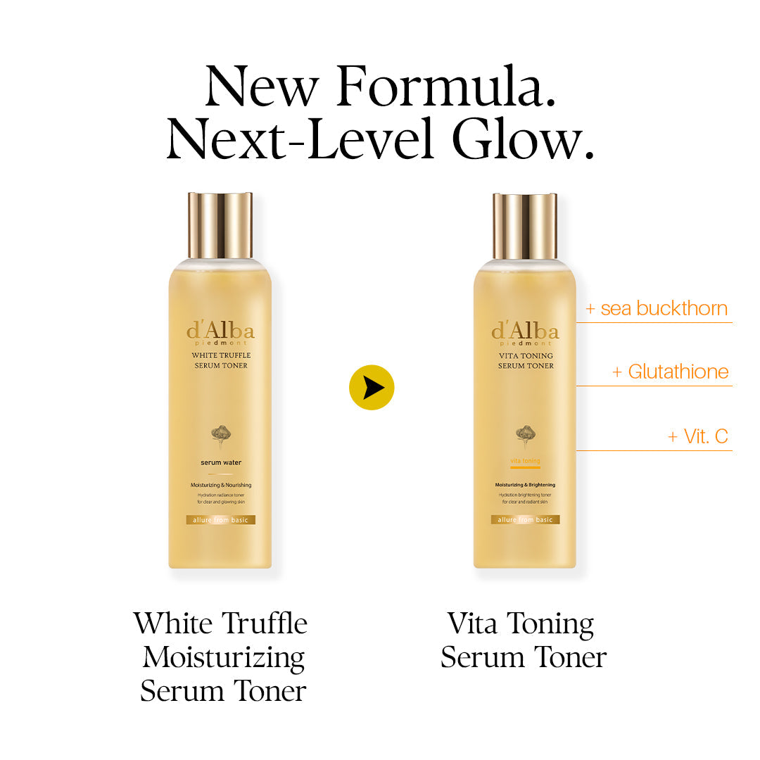 d'Alba Piedmont White Truffle Vita Toning Serum Toner, Glass Skin with Double Vitamin Skincare, Face Moisturizer, 180ml d'alba Piedmont