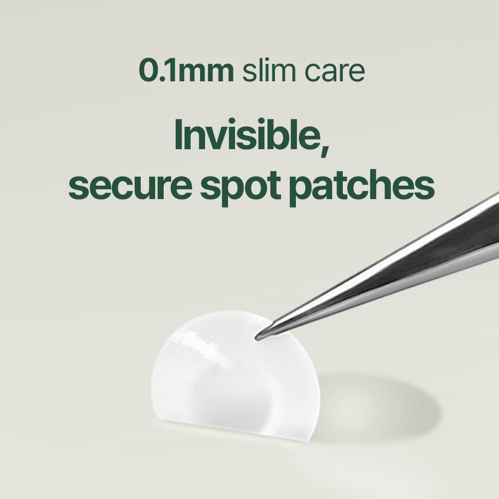 [PKY] Pyunkang Yul Calming Clear Spot Patch Slim Care, Hydrocolloid Acne & Pimple Patch with Centella, Tea Tree & Houttuynia, Invisible Oval Stickers for Blemishes, 145 Pcs (2 Sizes) Mizon