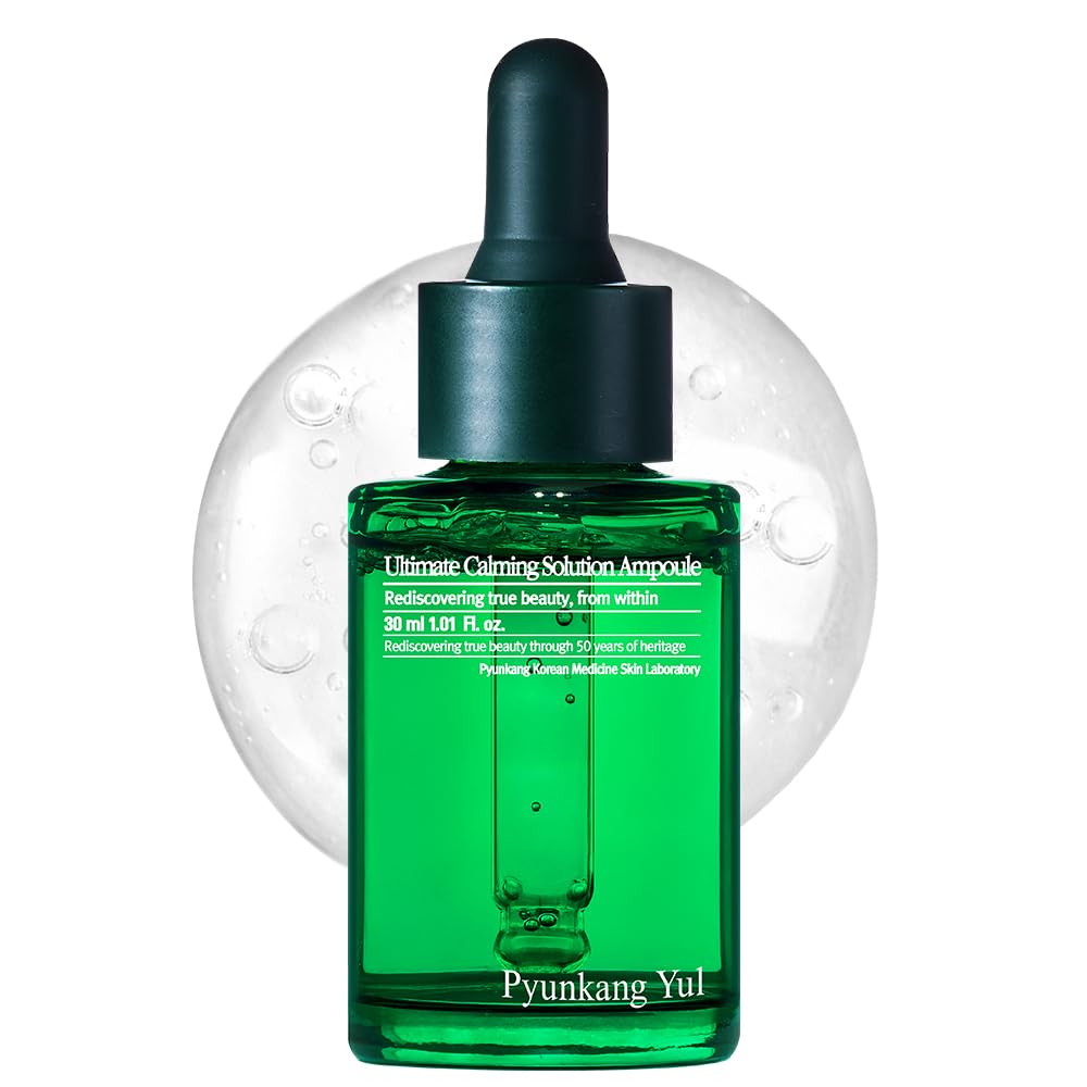 [PKY] Pyunkang Yul Ultimate Calming Solution Ampoule for Sensitive Skin with Patented Ingredients, Serum Intensely Calms & Soothes Redness with Cica & Tea Tree, Korean Skincare (30ml) Mizon