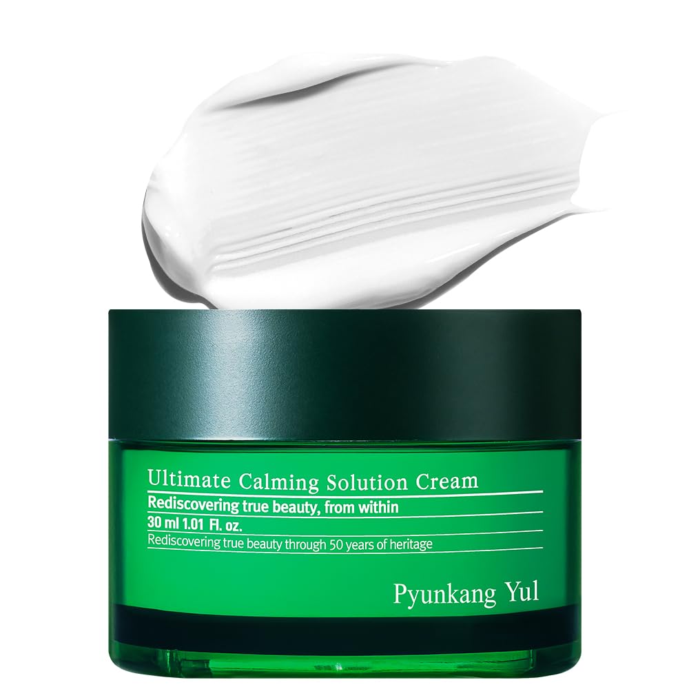 Pyunkang Yul PKY Ultimate Calming Solution Cream, Sensitive Skin, ntensely Calms &amp; Soothes Redness with Cica & Tea Tree, Korean Skincare, 30ml Mizon