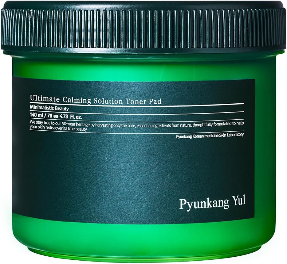 [PKY] Pyunkang Yul PKY Ultimate Calming Solution Toner Pad for Sensitive Skin with Patented Ingredients, Intensely Calms & Soothes Rednes with CICA & Tea Tree, Korean Skincare (70 Pads) Mizon
