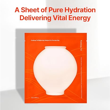 [PKY] Pyunkang Yul Facial Mask Pack, Blemish Care with Pure Vitamin C, Improves Skin Firmness and Radiance, Adherence Gel Sheet, Vegan, Zero Irritation, Korean Skincare (10pcs) Mizon