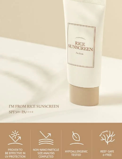 Im From Rice Sunscreen Pack Size 50Ml