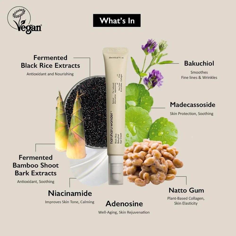 Haruharu Wonder Black Rice Bakuchiol Eye Cream - 20Ml