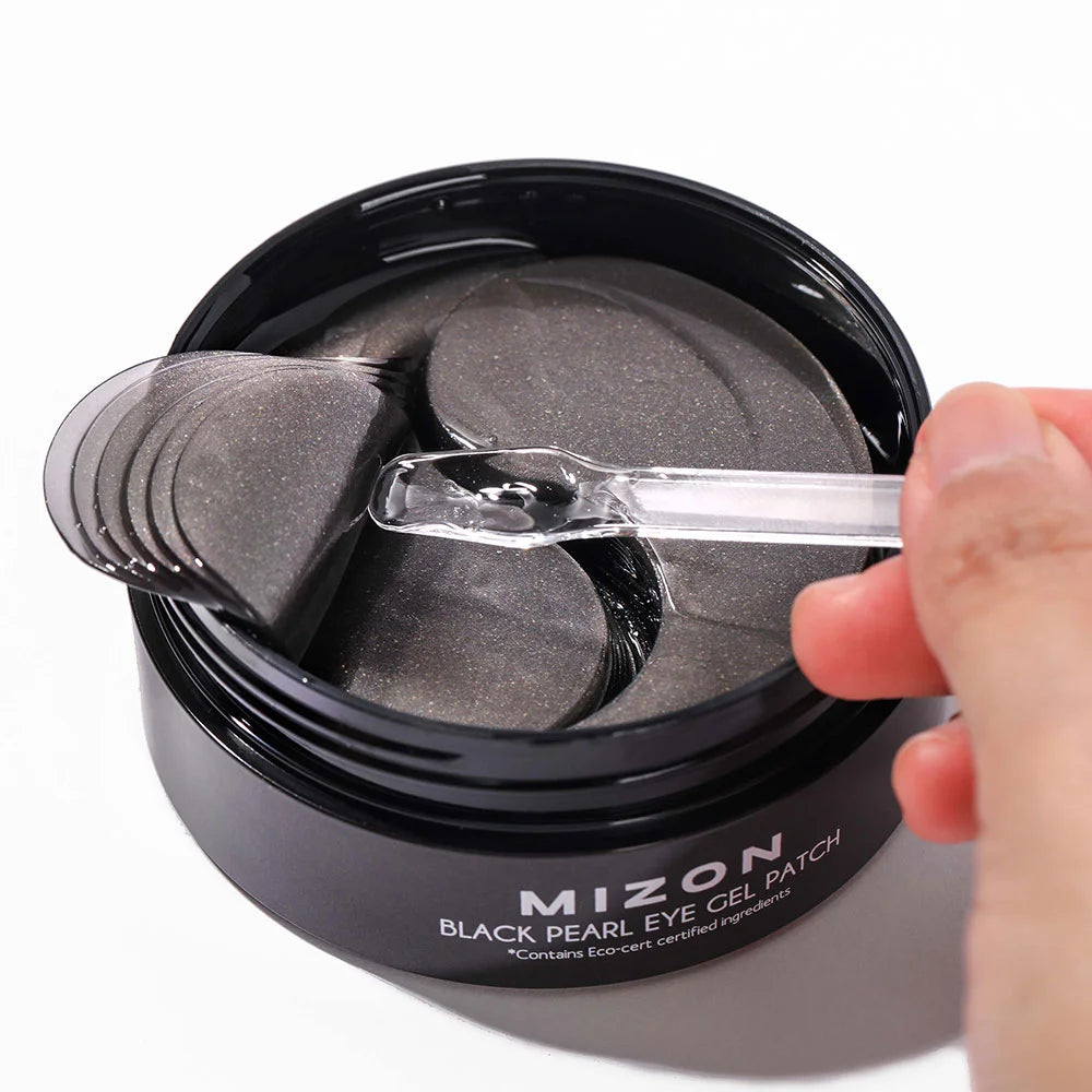 Mizon Black Pearl Eye Patch Masks | Eye Treatment Mask Reduces Wrinkles And Puffiness | 60 Pcs