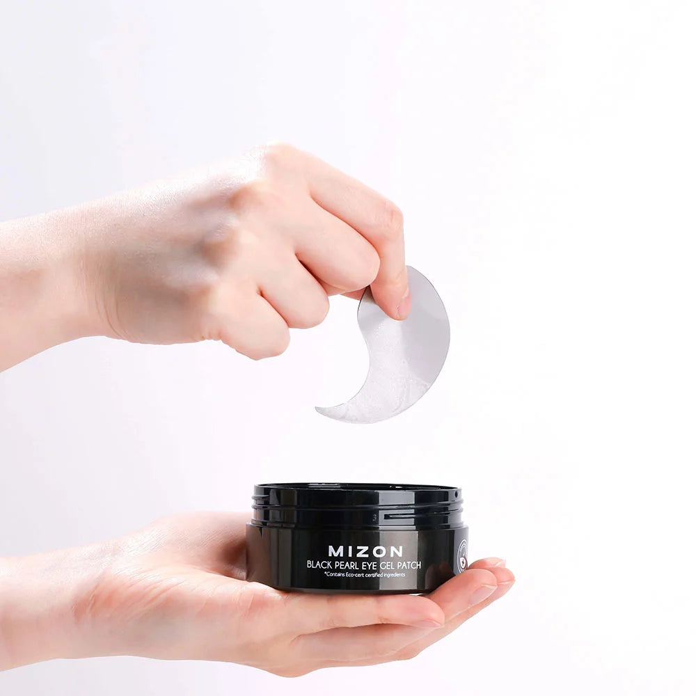 Mizon Black Pearl Eye Patch Masks | Eye Treatment Mask Reduces Wrinkles And Puffiness | 60 Pcs