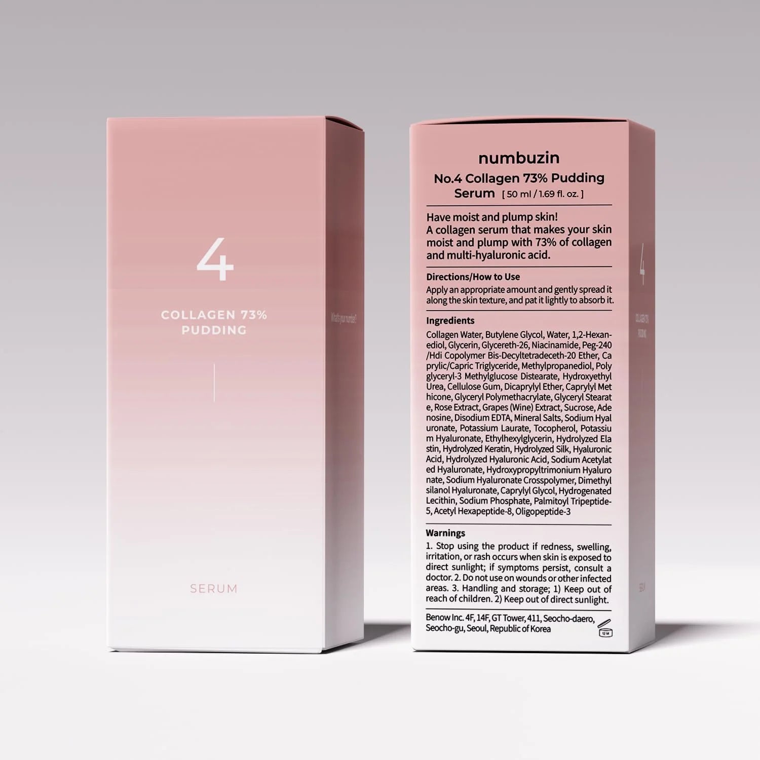 Numbuzin No.4 Collagen 73% Pudding Serum - 50Ml