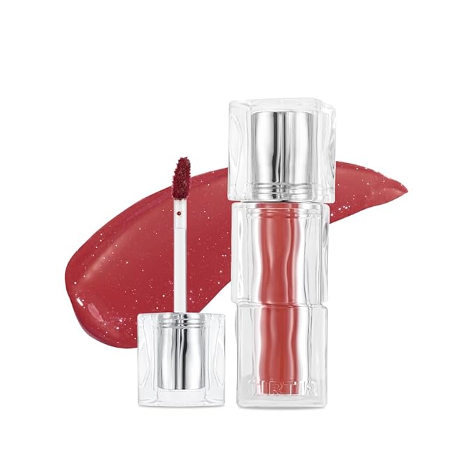 TIRTIR Waterism Tinted Lip Gloss, Kiss Ready Lipgloss, 12H Long Lasting Non Sticky Natural Tinted Glow Korean Multiuse Cheek and Lip Tint for Women gift, #08 SUMMER PUMPKIN| 1.8g TIRTIR