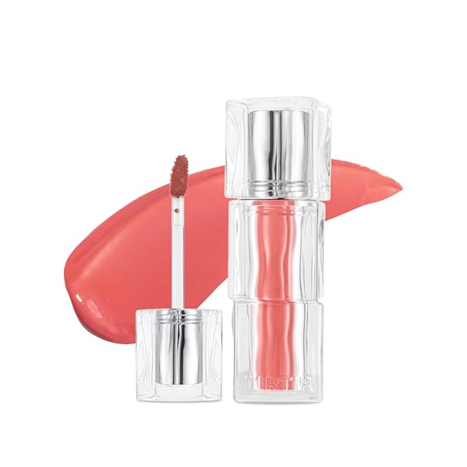 TIRTIR Waterism Tinted Lip Gloss, Kiss Ready Lipgloss, 12H Long Lasting Non Sticky Natural Tinted Glow Korean Multiuse Cheek and Lip Tint for Women gift, #10 HEART BERRY| 1.8g TIRTIR