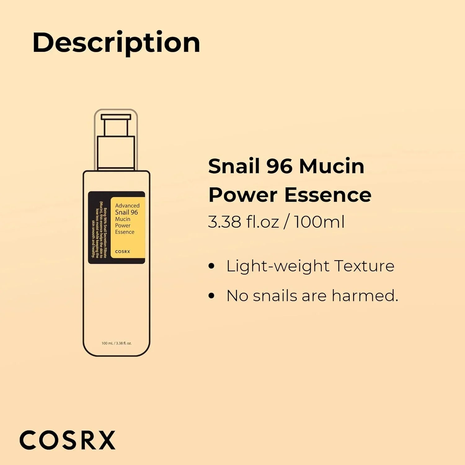 Cosrx Advanced Snail 96 Mucin Power Essence (100Ml) Cosrx