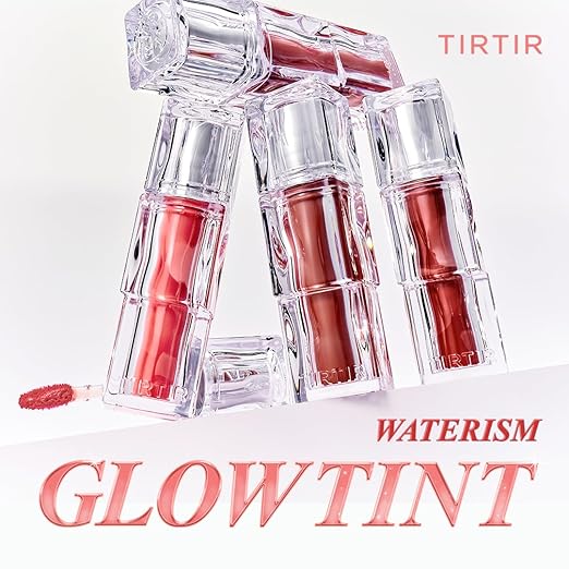 TIRTIR Waterism Tinted Lip Gloss, Kiss Ready Lip gloss, 12H Long Lasting Non Sticky Natural Tinted Glow Korean Multiuse Cheek and Lip Tint for Women gift, #20 FEVER RED| 1.8g TIRTIR