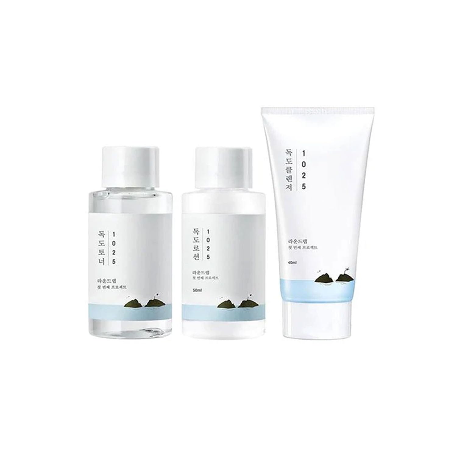 Round Lab 1025 DOKDO ON THE GO KIT  (Cleanser_40ml + Toner_50ml + Lotion_50ml) Round Lab