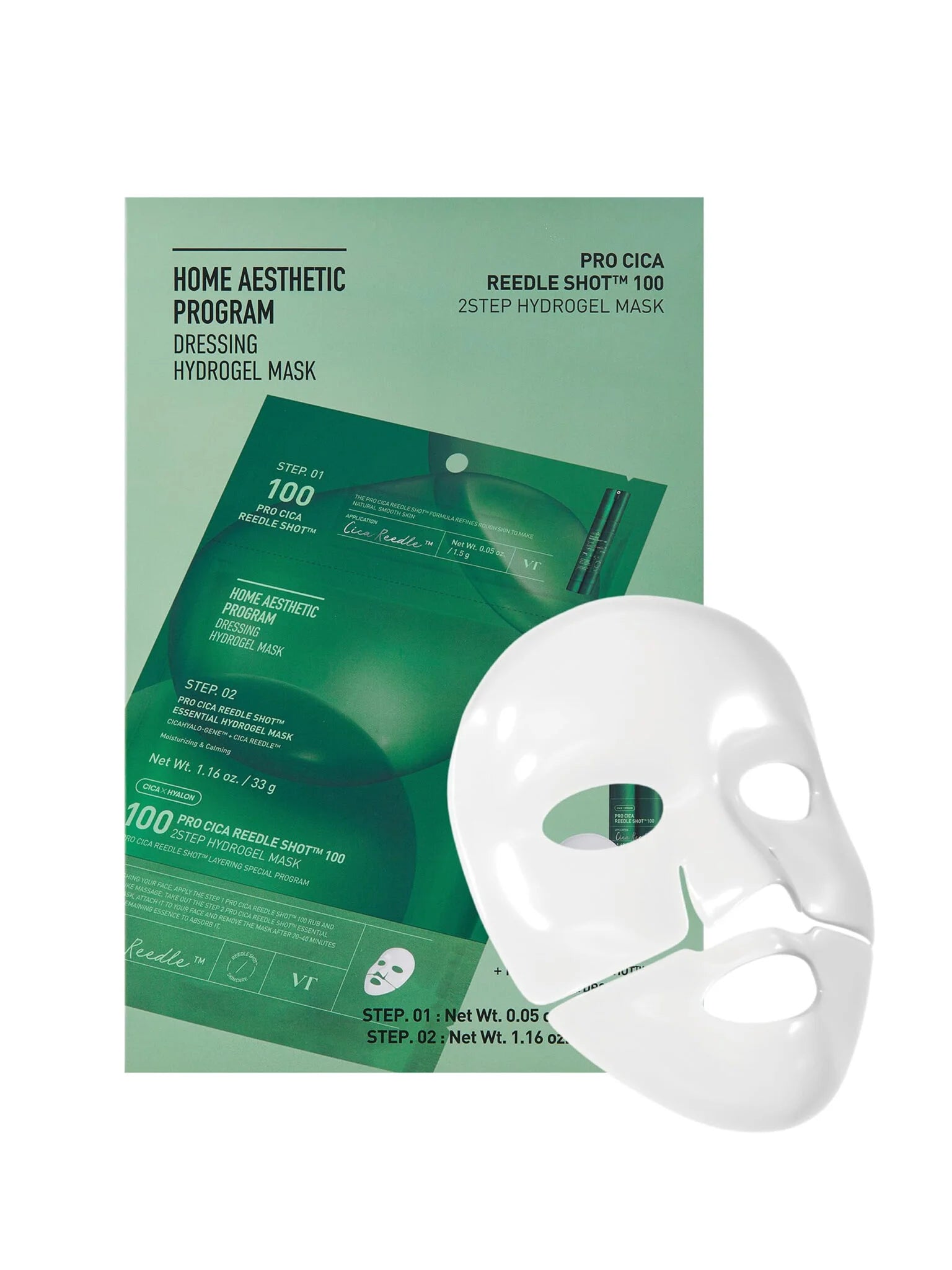 VT Cosmetics Pro Cica Reedle Shot 100 2-Step Hydrogel Mask