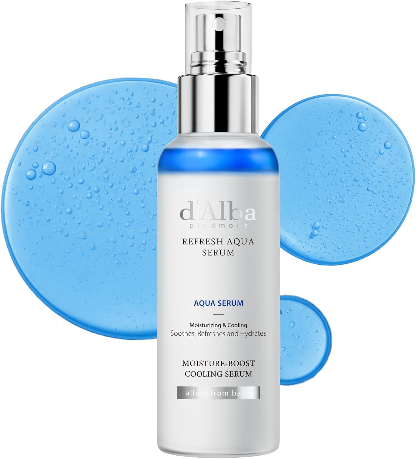 d'Alba Piedmont Italian White Truffle Refresh Aqua Serum, Glow Serum for Radiant Skin, Non Comedogenic, All in One Mist - 100 ml d'alba Piedmont