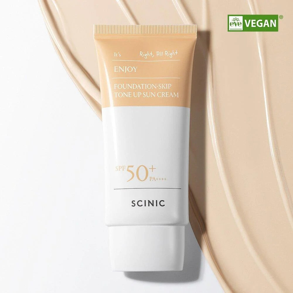 SCINIC Enjoy Foundation-Skip Tone Up Sun Cream SPF50+ PA++++ | 50g SCINIC