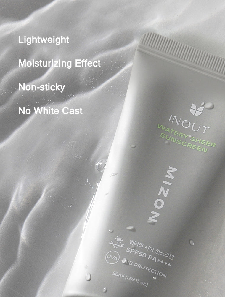 Mizon Inout Watery Sheer Sunscreen Spf50 Pa++++ 50ML Mizon